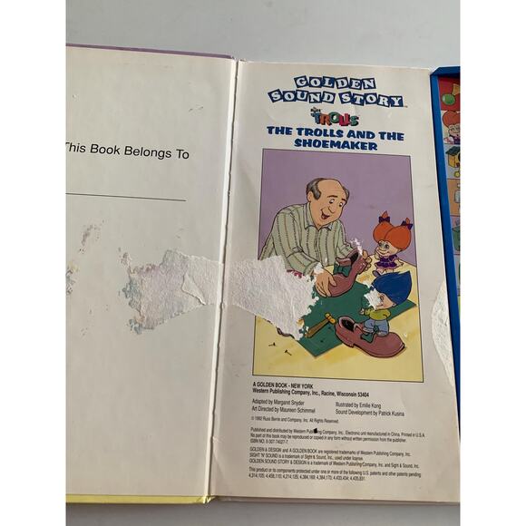 The Trolls and the Shoemaker, Golden Sound Story, Picture Book, Touch 'n' Listen - Picture 2 of 3